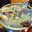 シメは、貝の盛り合わせスープで！