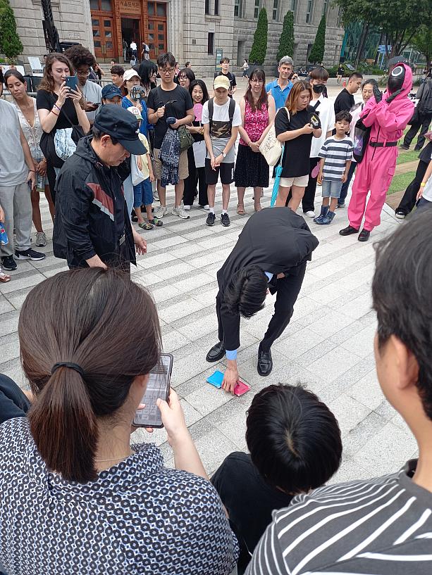男性、ゲーム成功！