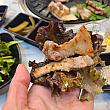 サンチュに巻いて食べましょう！