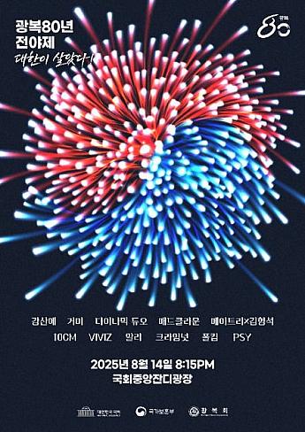 8/14、光復８０周年前夜祭＠国会議事堂の芝生広場 K-popコンサート K-POPコンサート光復節