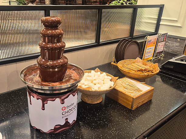 お子様が大好きなチョコレートファウンテン。