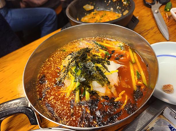 食後には冷麺がオススメ！