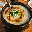 追加で頼んだゴマ油の香りがきいているヘムルケランタン（海鮮たまごスープ）。