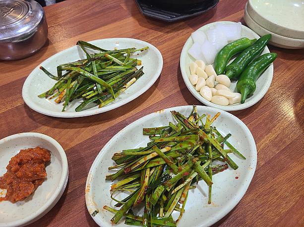 ニラをたっぷり入れて。