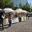 高陽国際花博覧会が開かれている一山湖水公園のゲート前にある一山文化広場では「高陽湖水マーケット」が開かれていました。