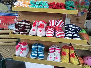 赤ちゃん用手編み靴