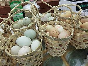 ニワトリやアヒルの卵