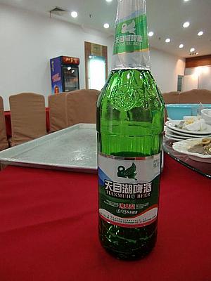 南京の地ビール（別料金）。