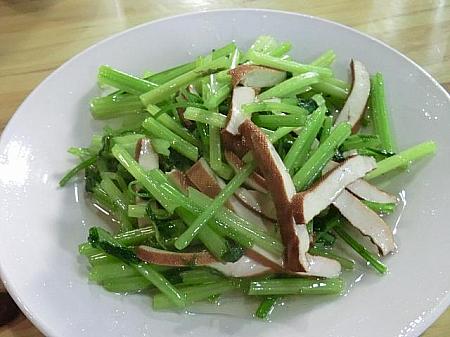 中国セロリと干し豆腐の炒め物