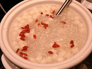 酒酿圓子。酒粕のデザート