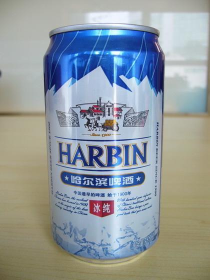 ブランド ･･･ HARBIN／哈尔滨啤酒\<br>製造元 ･･･ 百威（武漢）国際啤酒有限公司\<br>原料 ･･･ 水、麦芽、米、ホップ\<br>原麦汁濃度 ･･･ 9.1°P\<br>アルコール度 ･･･ 3.6％