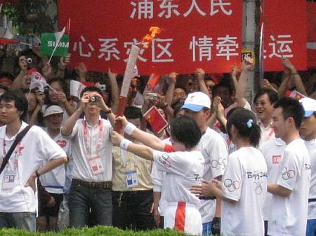 2008 北京オリンピック聖火リレー in 上海