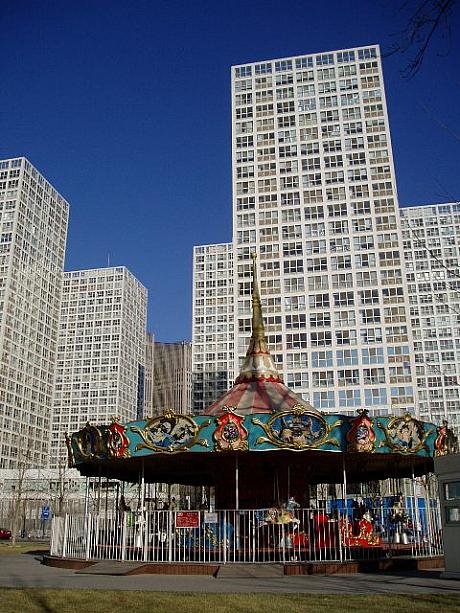 オフィスやレストランが続々オープンしている建外SOHO。