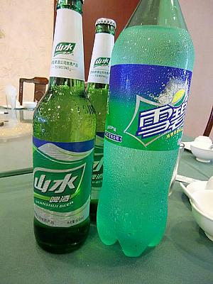 蘇州でよく見かけるのは山水ビール。青島ビール傘下の商品です。
