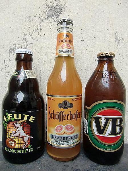 左がベルギー、真ん中がドイツのグレープフルーツビール。左のオーストラリア産ビクトリアビールは「苦啤（クーピー）」として欧米系バーを中心にメジャーになりつつあります。