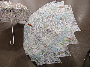 上海の地図柄雨傘（125元）