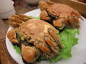 上海蟹もそろそろ食べ納めの時期。