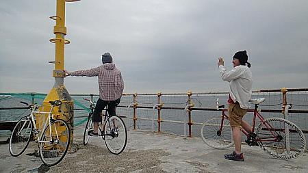 友達と自転車で横浜へ行ったときの写真
