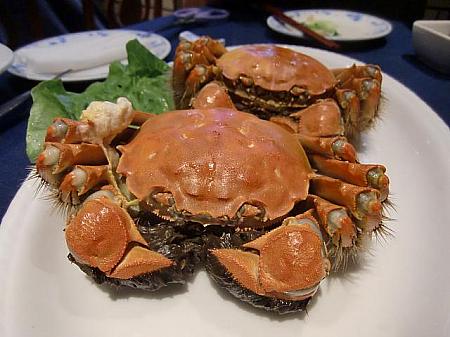 上海蟹の旬は秋