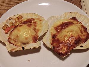 ホタテのチーズ焼き（1個6元）