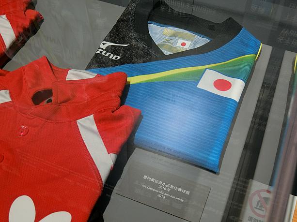 リオオリンピックの水谷選手のユニフォームまで展示されています