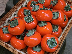 陶器の柿