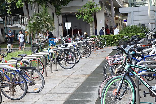 駅前にはなぜか自転車がたくさん。