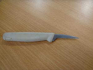 こちらがカービング・ナイフ。刃先がちょっとカーブしています。