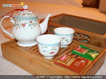 給湯スペースに使っていたのは、竹製の茶器。これがめっちゃ珍しく感じられました。　