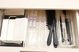 メイク用品やコスメが揃っているので、施術後はセルフメイクOK！