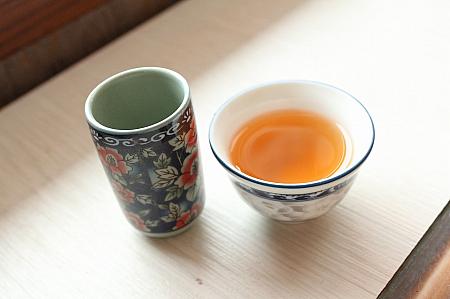 スッキリとした味わいの鉄観音茶に、華やかなモクセイの花の香りが加わっています