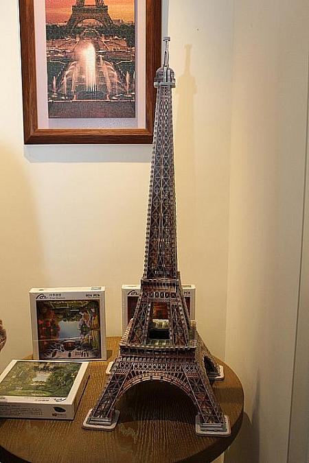 3Dパズルのエッフェル塔でした～！すごいですね～！