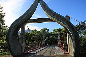 親水公園の吊り橋
