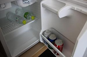 無料で提供している飲み物。お水・コーラ・スプライト・台湾ビール