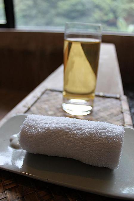 冷たい飲み物も用意してくれます