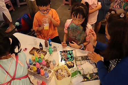 ちびっ子に大人気のDIYコーナー