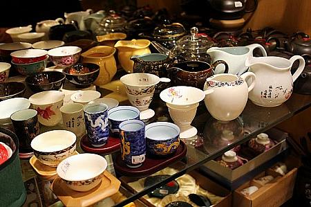 茶海、茶杯、聞香杯など種類が豊富