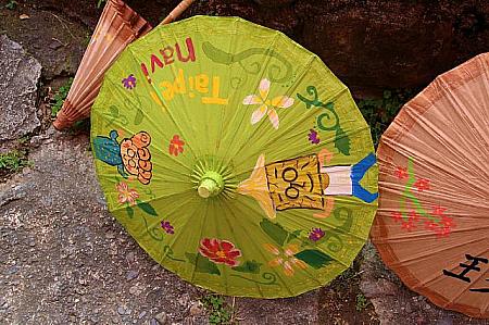 台北ナビキャラの油紙傘！ナビプラザに飾ってあります