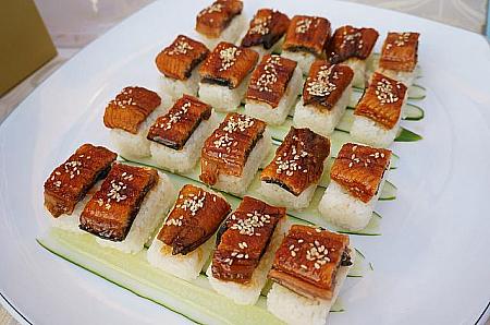 日本にも輸出しているといううなぎを使ったお寿司
