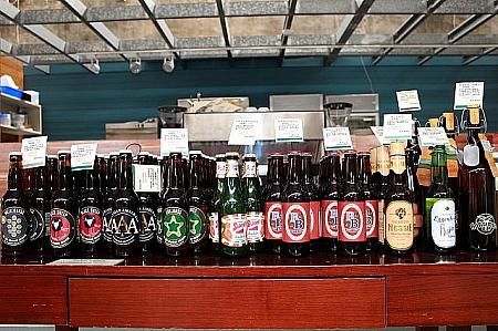 各国の地ビールも売っています