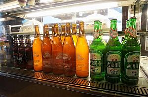 台湾ビールのほかに、日本のビール2種類とベルギー1種類、フランス1種類の生ビールもありました。このあたりがおしゃれ熱炒! !