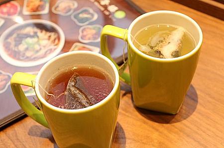 日月潭紅茶と蕎麥綠茶