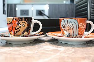 ネスプレッソカプセルコーヒー機、ドイツのデザイナーの可愛いカップ&ソーサー