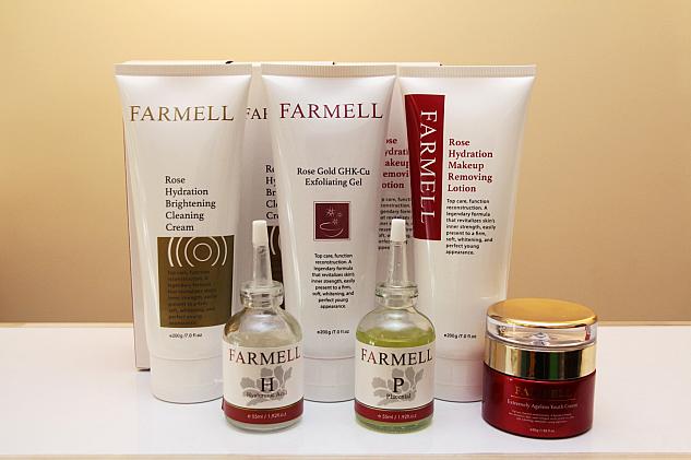 フェイシャルはフランスのブランド「Farmell」を使用