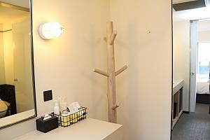 このタイプのお部屋はシャワールームとトイレ（ウォシュレット付き）が完全に分離しています。