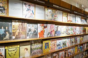 台湾はもちろん、日本や香港などアジアの雑誌がたくさん！東南アジア系の雑誌は8ヶ国語取り揃えています～