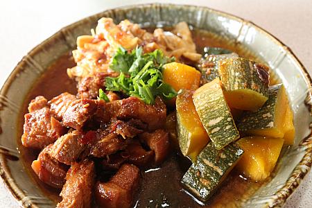 豚肉とカボチャの煮物
