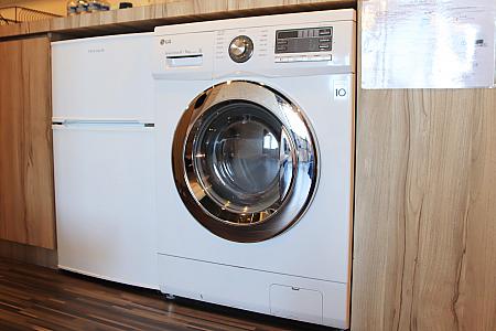 室内で洗濯＆乾燥ができるから便利！洗剤もあり