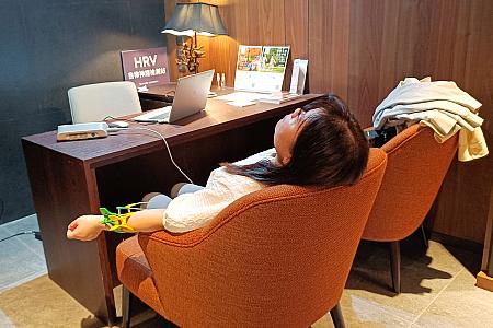 ホテル館内でHRV自律神経(健康)年齢を測ってもらいました！