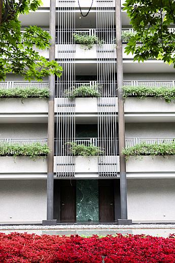 自然豊かな花蓮を表現しているような美しい建築